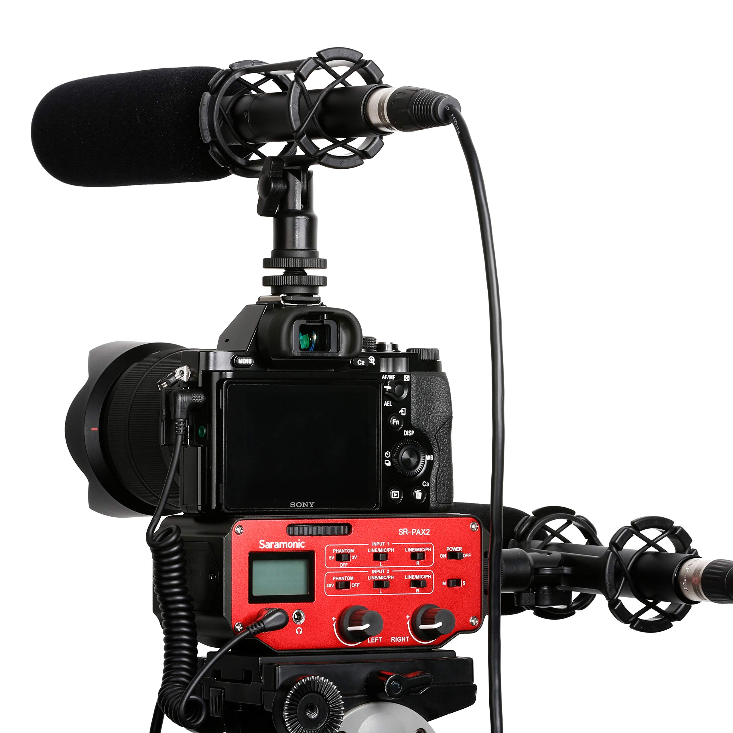 Amazon.com : Saramonic SR-PAX2 Audio Adapter for Mirrorless, DSLR